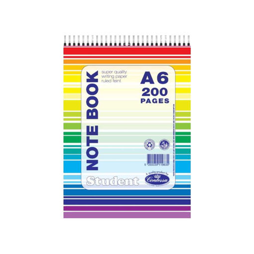Picture of A6 TOP SPIRAL NOTEBOOK 200 PGS
